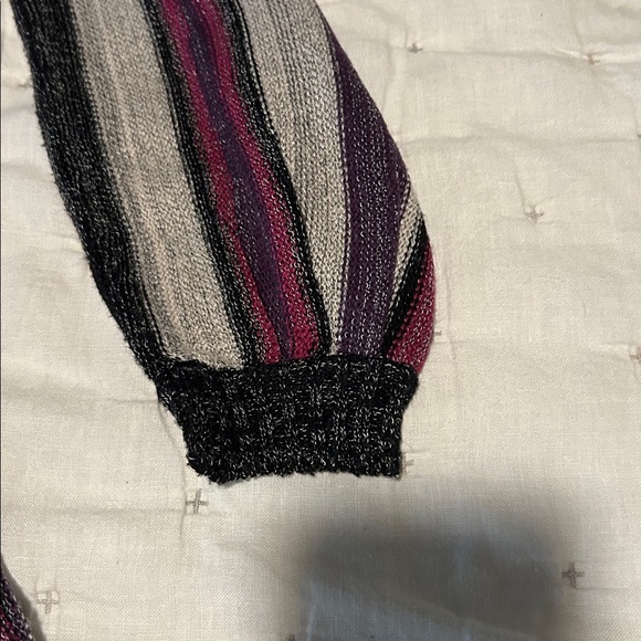 NWT Multi-Color Striped Long Sleeve Sweater Dress - Picture 8 of 8